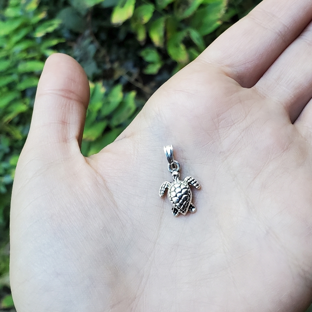 New Silver Turtle Charm - Picture 2 of 10